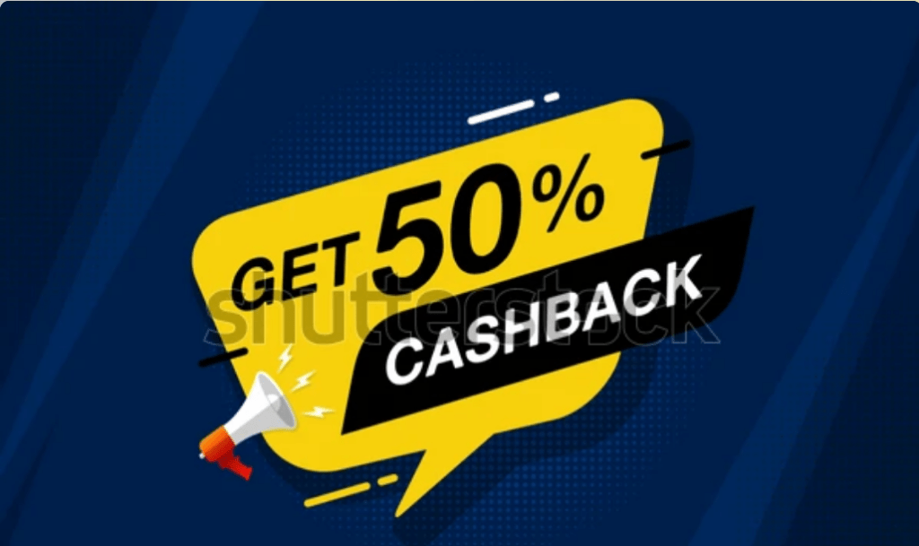 50% Cashback