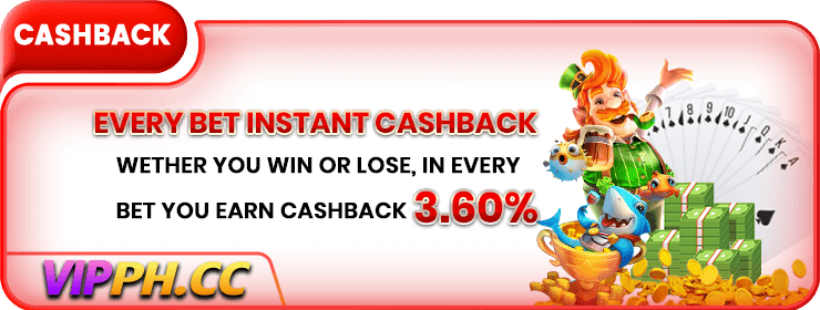 every bet instant cashback of 3.60%