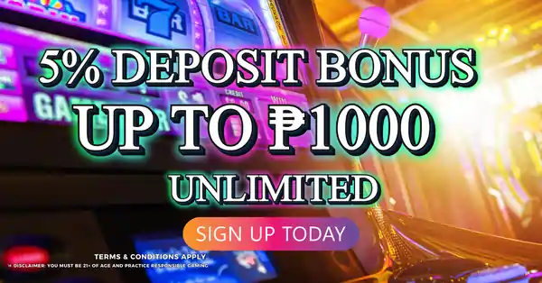 5% deposit bonus